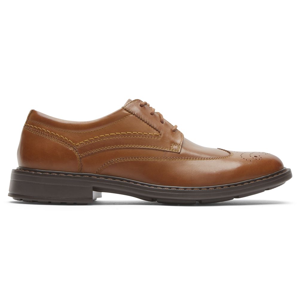 Rockport Canada Tanner Wingtip - Mens Oxfords Cognac (CJW192470)